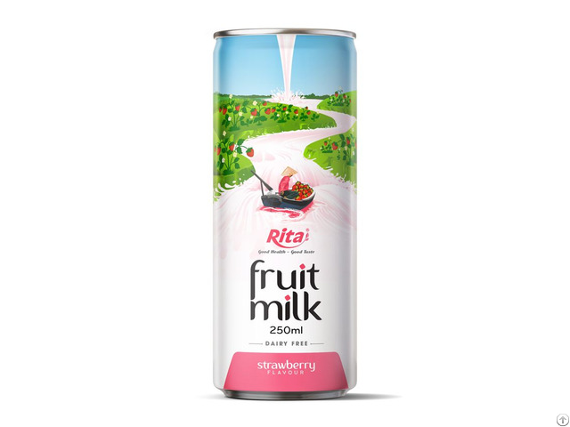 Strawberry Fruit Milk Healthy Drink From Rita Company