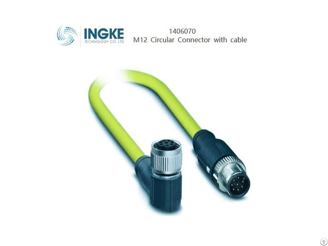 Ingke 1406070 M12 Sensor Circular Connector 8position Plug