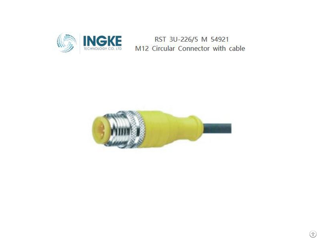 Ingke Rst 3u 226 5 M 54921 M12 Male Connector