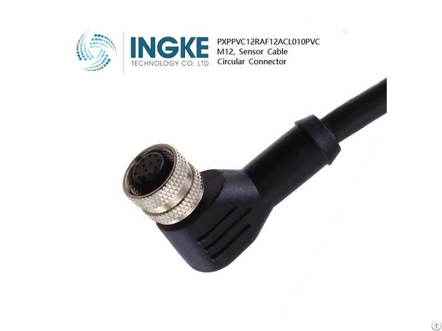 Ingke Pxppvc12raf12acl010pvc M12 Receptacle Sensor Cable Circular Connector