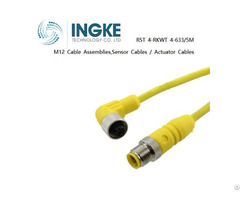 Ingke Rst 4rkwt 4 633 5m M12 Cable Assemblies Sensor Actuator Cables