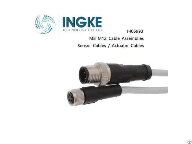 Ingke 1405993 M8 M12 Cable Assemblies Sensor Actuator Cables