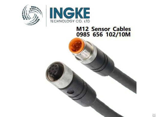 Ingke 0985 656 102/10m M12 Sensor Cables Male To Female 8p