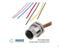 Ingke Fpm12a08i12ar03 Circular Metric Connectors M12 Cable Assembly