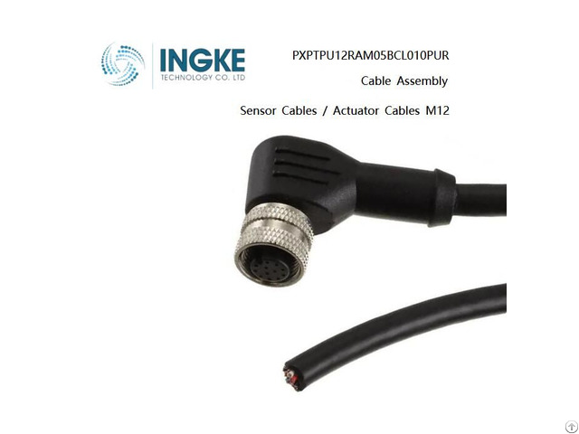 Ingke Pxptpu12ram05bcl010pur Actuator Cable M12