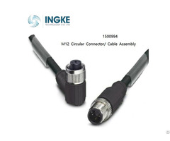 Ingke 1500994 Cable Assembly M12 Circular Connector 4position