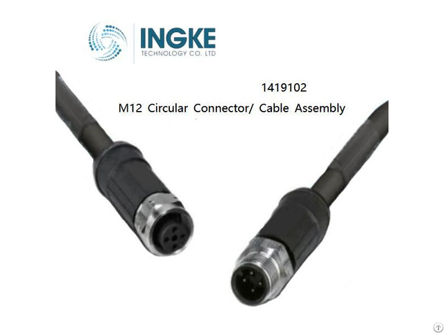 Ingke 1419102 Cable Assembly M12 Sensor Cables Circular Connector