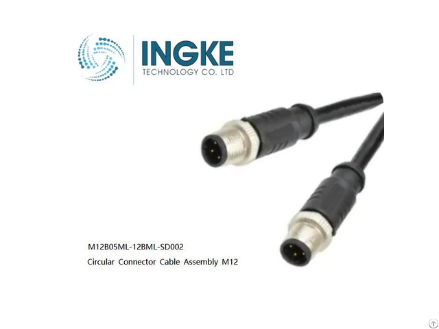 Ingke M12b05ml 12bml Sd002 M12 Cable Assemblies Circular Connector