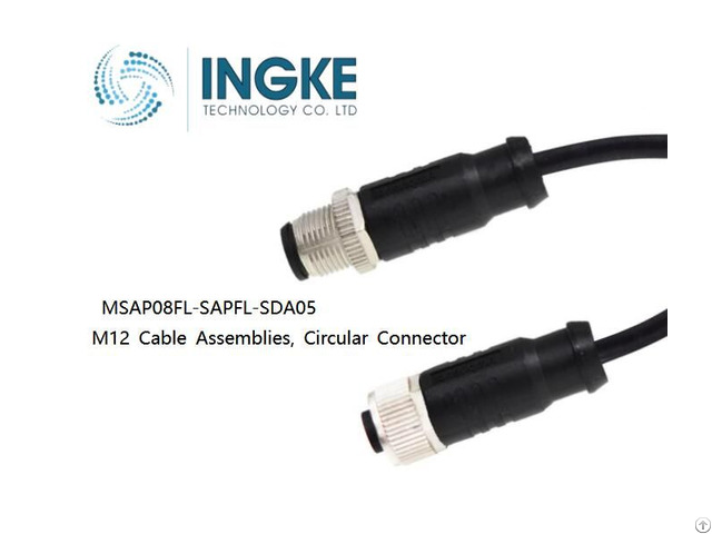 Ingke Msap08fl Sapfl Sda05 M12 Cable Assemblies Circular Connector Actuator Cables