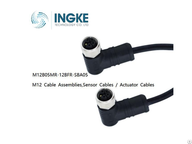 Ingke M12b05mr 12bfr Sba05 M12 Cable Assemblies Sensor Actuator Cables