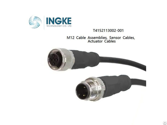 Ingke T4152113002 001 M12 Cable Assemblies Sensor Actuator Cables