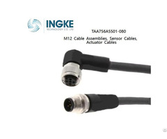 Ingke Taa756a5501 080 M12 Cable Assemblies Sensor Actuator Cables