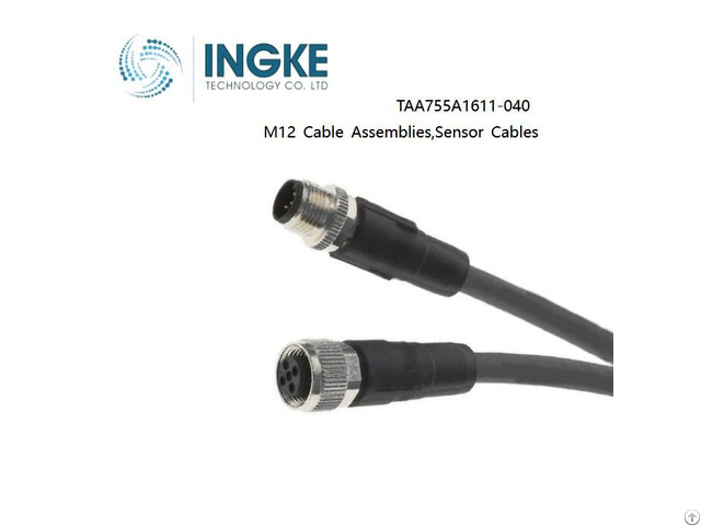 Ingke Taa755a1611 040 M12 Cable Assemblies Actuator Cables Male To Female