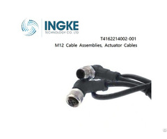 Ingke T4162214002 001 M12 Cable Assemblies Actuator Cables Male To Female