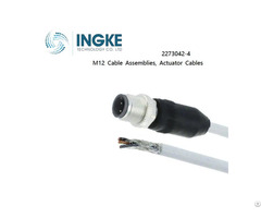 Ingke 2273042 4 M12 Cable Assemblies Actuator Cables Male To Wire 3pin