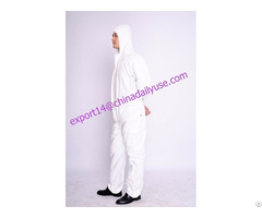 Waterproof Insulated Coveralls Polypropylene Disposable Coverall