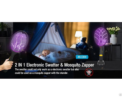 Electronic Mosuqito Swatter 2 In 1 Insect Zapper