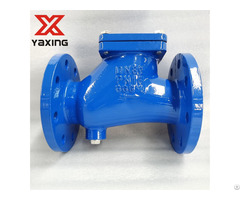 Din3202 F6 Ductile Iron Flange Ball Check Valve For Water