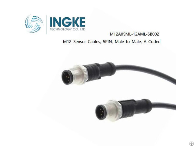 Ingke M12a05ml 12aml Sb002 M12 Sensor Cables 5pin Male A Coded Receptacle