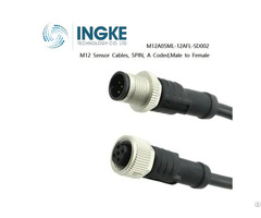 Ingke M12a05ml 12afl Sd002 M12 Sensor Cables 5 Pin Male Female A Coded