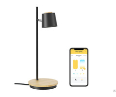 Smart Bluetooth Led Table Lamp With Wireless Charger And Usb