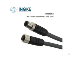 Ingke 900016054 M12 Cable Assemblies 8pin Male To Female Ip67