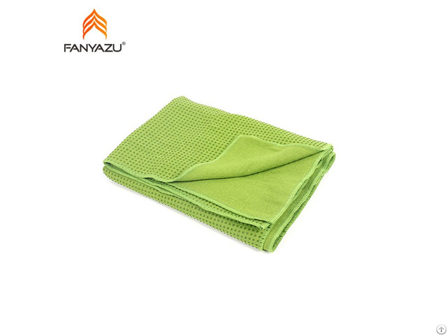 Wholesale Organic Custom Microfiber Yoga Towel With Pvc Silicone Dots