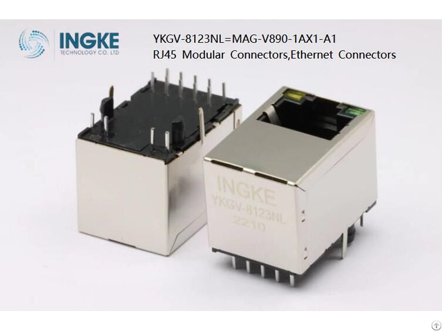 Ingke Ykgv 8123nl Direct Substitute Of Mag V890 1ax1 A1 Rj45 Modular Ethernet Connectors