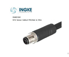 Ingke 934851041 M12 Sensor Cable 4 Pin Male To Wire Receptacle