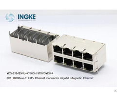 Ingke Ykg 832429nl 2x8 1000base T Rj45 Connector Gigabit Magnetic Ethernet