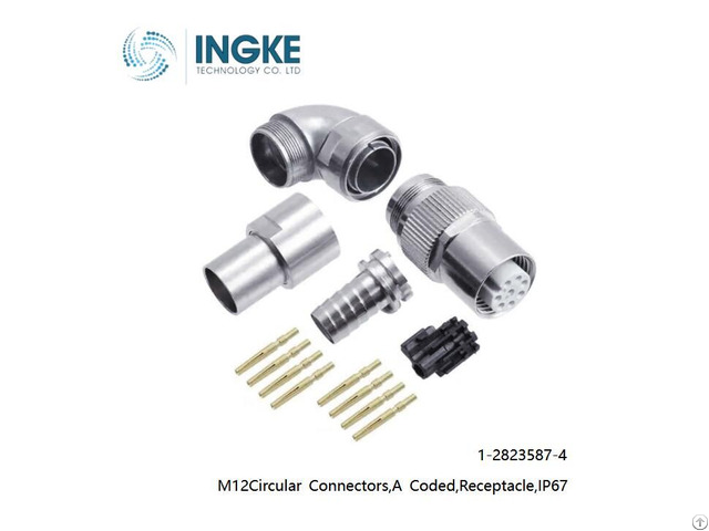 Ingke 1 2823587 4 M12circular Connectors A Coded Female Receptacle 8pin Ip67