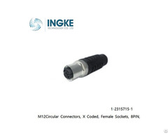 Ingke 1 23157151 M12circular Connectors X Coded Female Sockets Receptacle 8pin