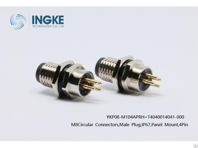 Ingke Ykp08 M104aprh Substitute Of T4040014041 000 M8circular Connectors Male Plug