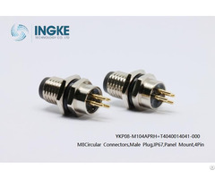 Ingke Ykp08 M104aprh Substitute Of T4040014041 000 M8circular Connectors Male Plug