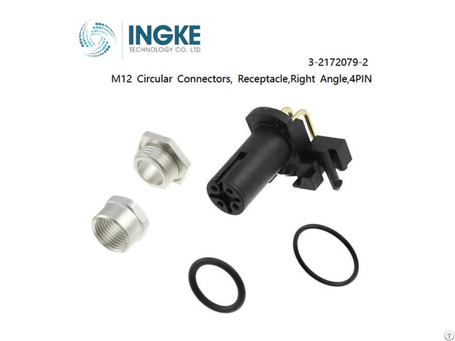 Ingke 3 2172079 2 M12 Circular Connectors Receptacle Right Angle 4pin