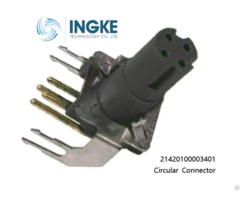 Ingke 21420100003401 Conn Insert Fmale 4pos Gold Sldr