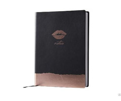Thermo Pu Leather Softcover Notebook With Gold Stamping