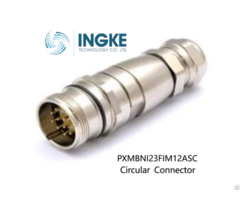 Pxmbni23fim12asc Ingke Circular Metric Connectors M23 Series M In Line Flex Body Conn