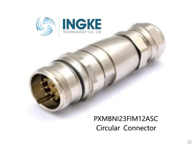 Pxmbni23fim12asc Ingke Circular Metric Connectors M23 Series M In Line