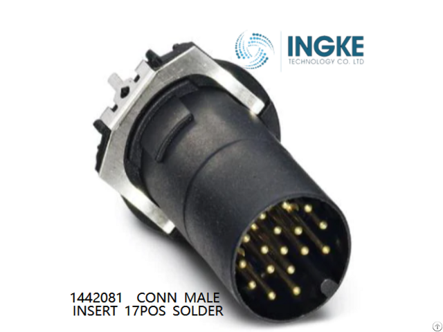 Ingke 1442081 Conn Male Insert 17pos Solder