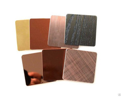 Pvd Color Coat Gold Mirror Finish 0 5mm Decorative Stainless Steel Sheet