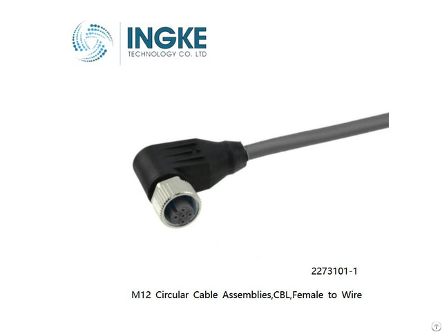 M8 Circular Cable Assemblies 2 2273124 5 Cbl Female To Male 3position
