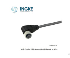 M8 Circular Cable Assemblies 2 2273124 5 Cbl Female To Male 3position