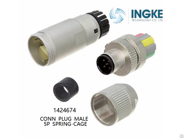 Ingke 1424674 Conn Plug Male 5p Spring Cage