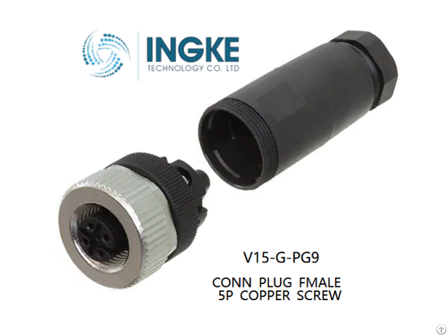 V15 G Pg9 Ingke Conn Plug Fmale 5p Copper Screw