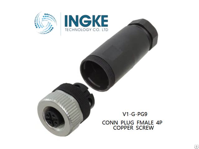 V1 G Pg9 Ingke Conn Plug Fmale 4p Copper Screw