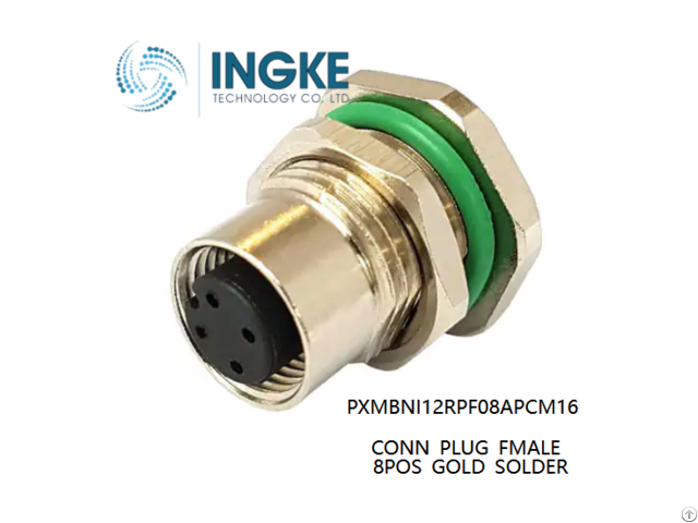 Pxmbni12rpf08apcm16 Ingke Conn Plug Fmale 8pos Gold Solder