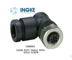 Ingke 1408993 Conn Rcpt Fmale 5pos Gold Screw