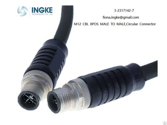 M12 Cbl 8pos Male 3 2317142 7 Circular Connector Ingke