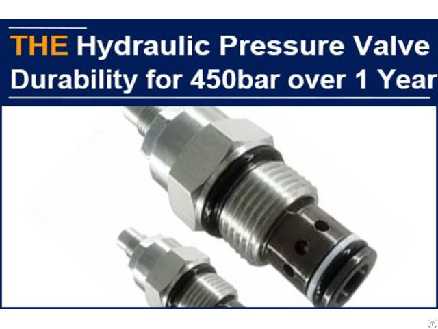 The Durability Of Hydraulic Pressure Control Valve For 450bar Requires Over 2 Million Times